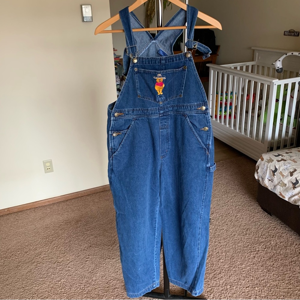 Vintage Winnie The Pooh Denim Overalls